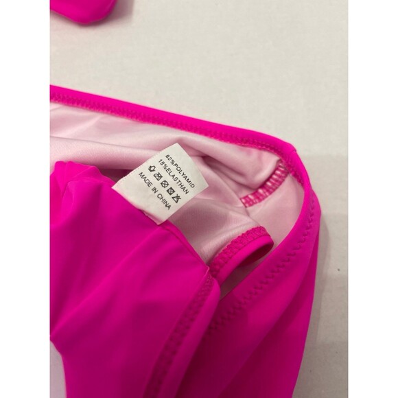Cross Wrap Halter Bikini Set Pink Size L(8) - Picture 8 of 8